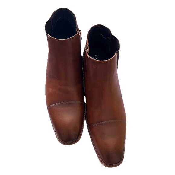 FREEMAN Corbin Chelsea Brown Dress Boots Men\'s Size 12 Zip Up NEW NO BOX. main image 6